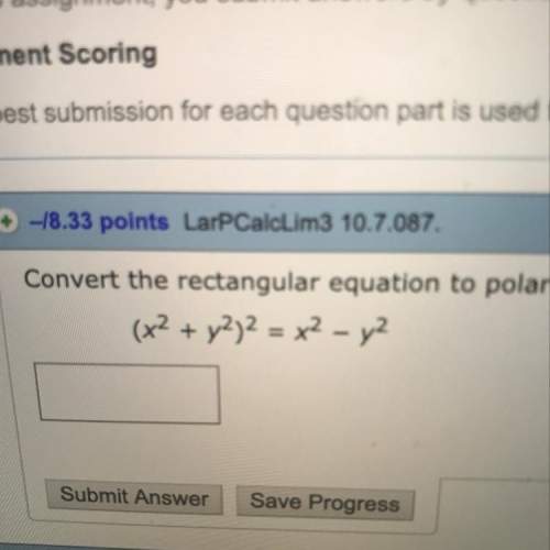 Convert the rectangular equation to polar form