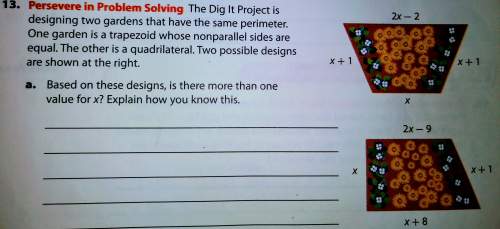 Could someone me with this math problem, you. the dig it project is designing two gar
