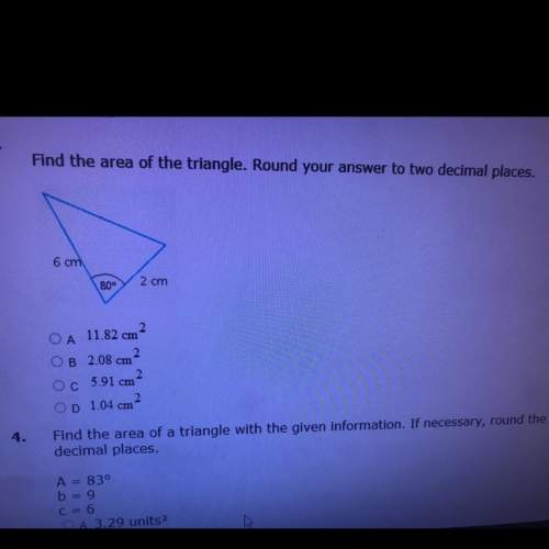 #3. find the area of the triangle. round to 2 decimal places.