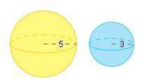 If the ratio between the radii of the two sphere is 3: 5, what is the ratio of their volumes?
