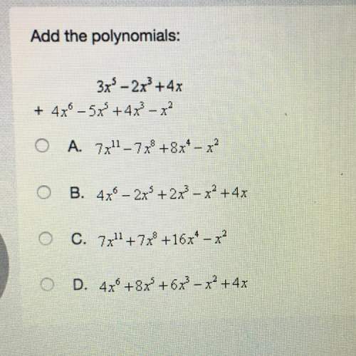 Add the polynomials  3x^5-2x^3+4x + 4x^6-5x^5+4x^3-x^2