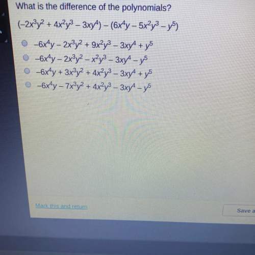 What is the difference of the polynomials?