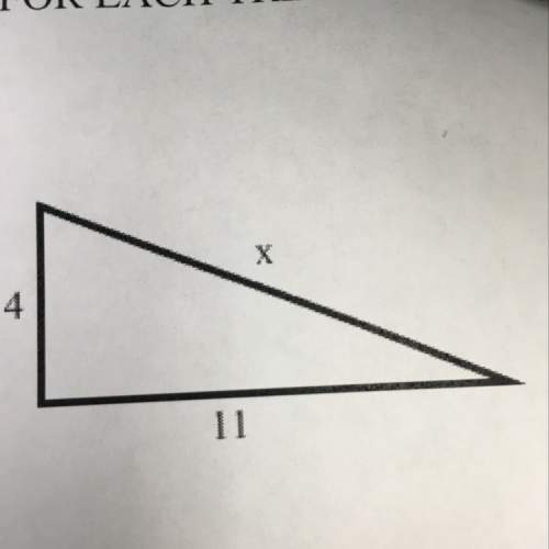 Find x for each one of the following