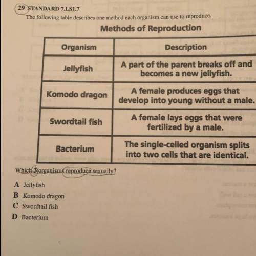 Which 3 organisms reproduce sexually