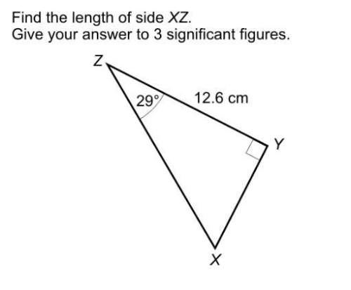 Find the length of side xz give your answers to 3 significant figures