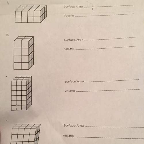 What is the volume and surface area of these right rectangular prisms