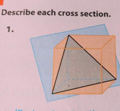 Pls describe each cross section.