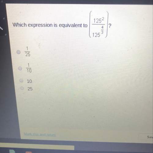 Which expression is equivalent to (125^2/125^4/3)