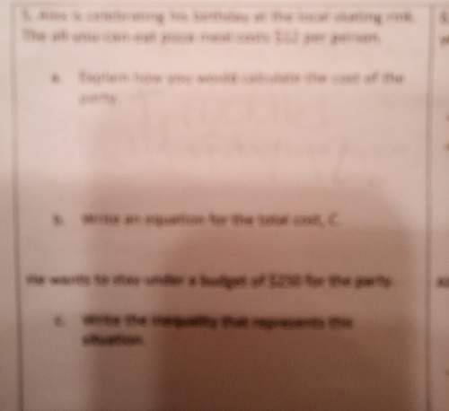 Write an equation to for the total cost