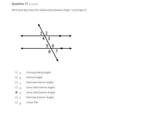 What is the realtionship between angle 1 and angle 2
