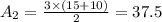 A_2=\frac{3\times(15+10)}{2} = 37.5