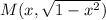 M(x,\sqrt{1-x^2})