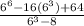 \frac{6^6-16(6^3)+64}{6^3-8}