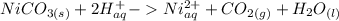 NiCO_{3(s)}+ 2H^+_{aq} -Ni^{2+}_{aq}+CO_{2(g)}+H_2O_{(l)}