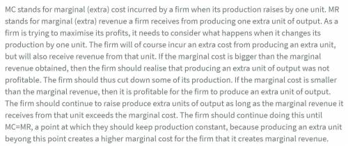 Why profit is maximized when MR=MC?