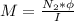 M  =  \frac{N_2 *  \phi }{  I }