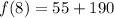 f(8) = 55 + 190