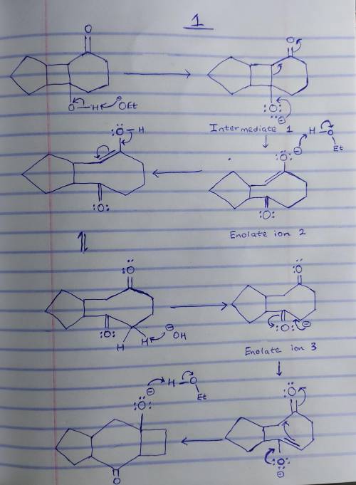This base-catalyzed isomerization involves the following steps: 1. Deprotonation to form tetrahedral
