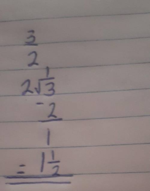 What mixed number is equal to 3/2