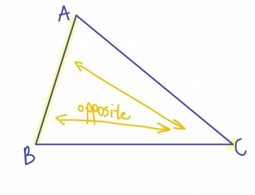 Geometry help
In triangle ABC, what is the angle opposite AB