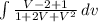 \int\limits {\frac{V-2+1}{1+2V+V^{2} } } \, dv