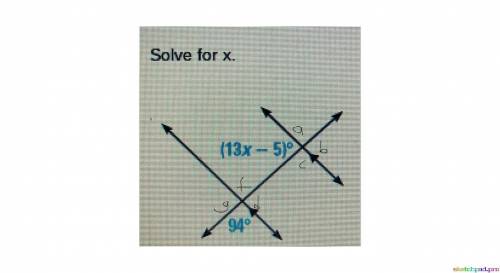 Can someone help me!
Solve for x.