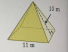 Find the surface area of the square pyramid