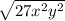 \sqrt{27x^2y^2}