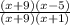 \frac{(x+9)(x-5)}{(x+9)(x+1)}
