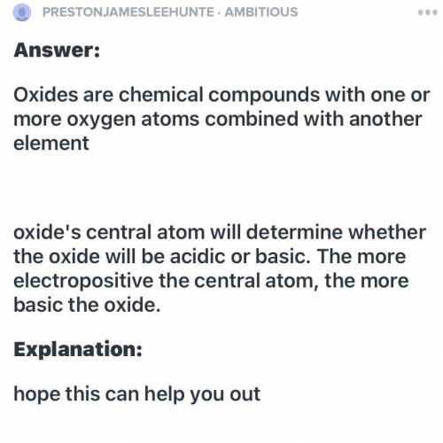 How can I determine basic oxide from peroxide by looking