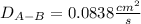 D_{A-B}=0.0838\frac{cm^2}{s}
