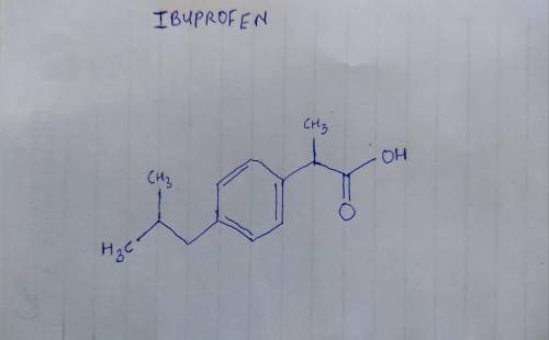 Ibuprofen (aka ADVIL) is a weak acid with a pKa of 4.9. It is absorbed through the stomach and the s