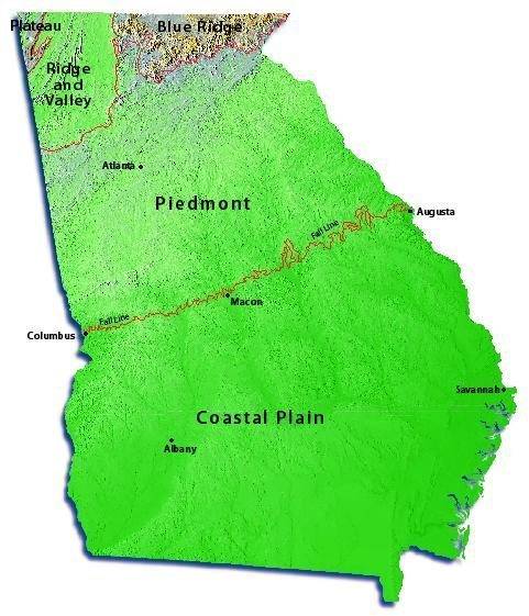 How did the appalachian mountains influence georgia’s development?