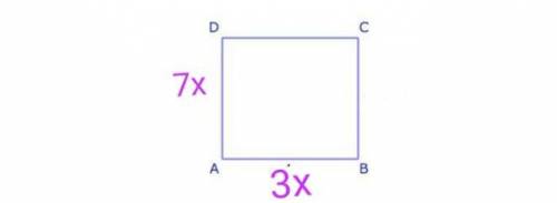 Given AD = 7x , AB = 3x and the perimeter is 160. Find X.