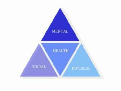 and emotional health is one component of the health triangle. What

are the other two components?
A.