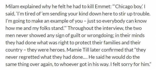 How does paragraph 13 contribute to the author's explanation of why Emmet Till was killed?