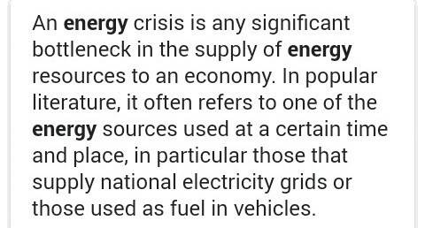 Any idea for energy shortage?  anyone pls.