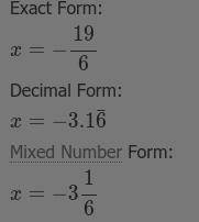 Solve the equation below. x-5÷2=2x+4÷6