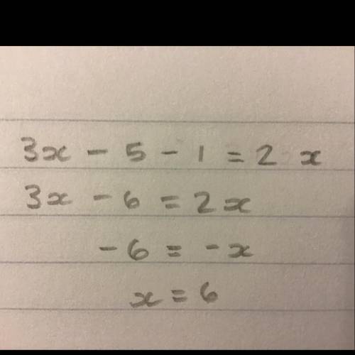 Thrice a number decreased by 5 exceeds twice the number by a unit find the number

With steps please