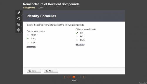 Select the correct name for each formula from the drop-down menus. Be sure to use the periodic table