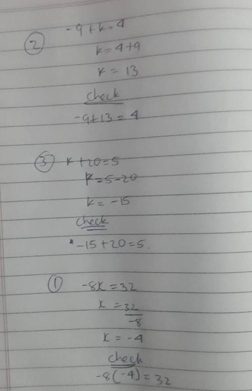 Plzz help plzz

find the solution for the variable. x =-8k = 32find the solution for the variable k
