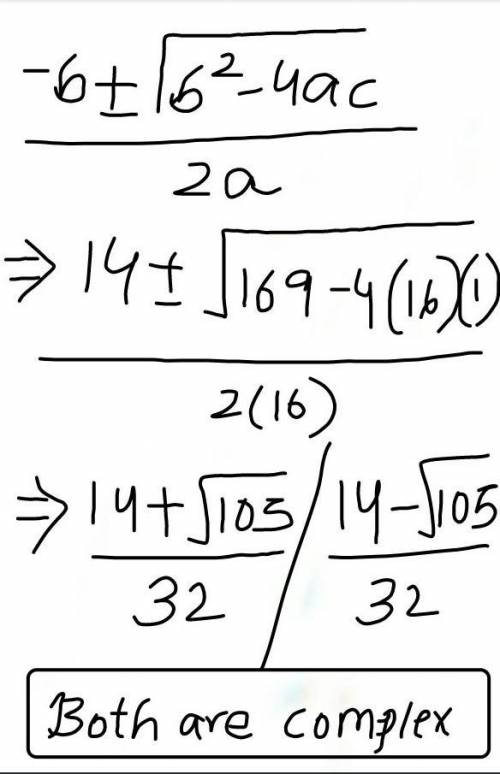 Completely factor the polynomial, if possible.

16x2 – 14x + 1
i need help asap!! thank you :)