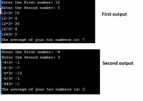 For this lab, you will write a Java program to prompt the user to enter two integers. Your program w