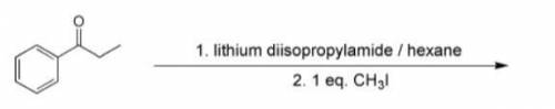 Draw the structure(s) of the major organic product(s) of the following reaction. 1. lithium diisopro