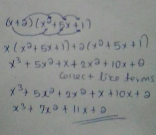 (x + 2)(x2 + 5x + + 1)