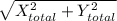 \sqrt{X_{total}^2 + Y_{total}^2 }