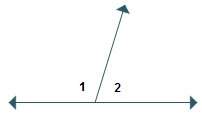 Angles 1 and 2 are supplementary. which equation represents the relationship betwe