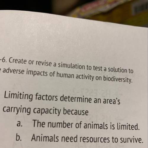 Limiting factors determine an area’s carrying capacity because