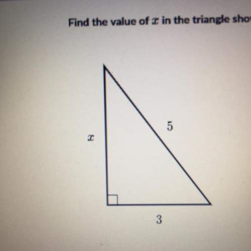 Find the value of x in the triangle shown below 30
