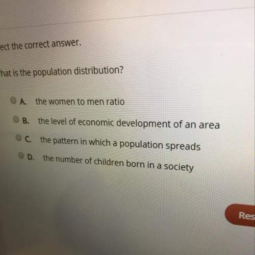 What is the population distribution